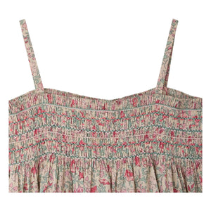Bonpoint - Gesmoktes Top Apolline aus Bio-Baumwolle mit Blumenmuster | Rosa