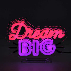 Legami - Mini Neon-Effekt LED-Schild - Es ist ein Schild Mini - Träume groß