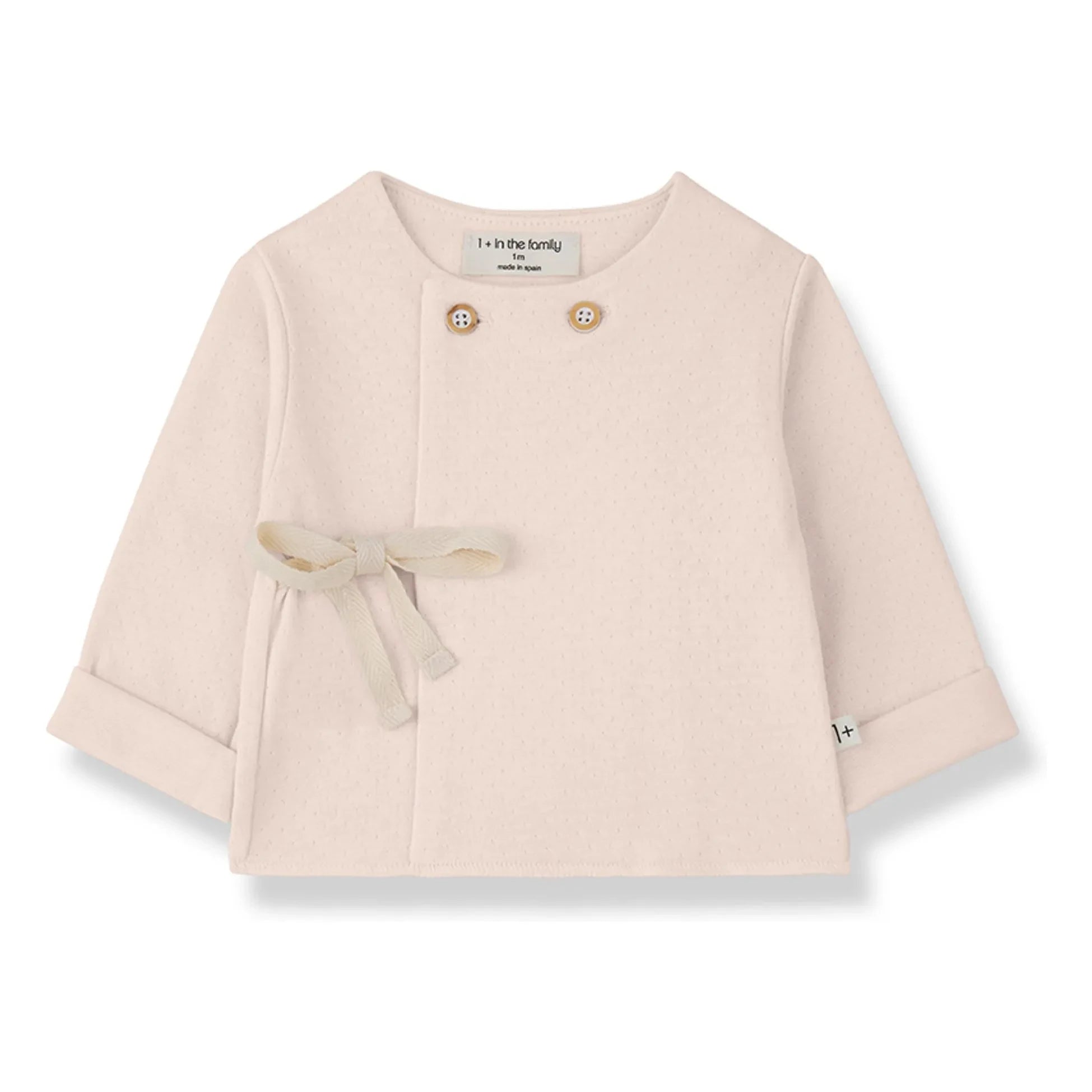 1+ in the family - Pointelle Emilia T-Shirt | Beige Rosa