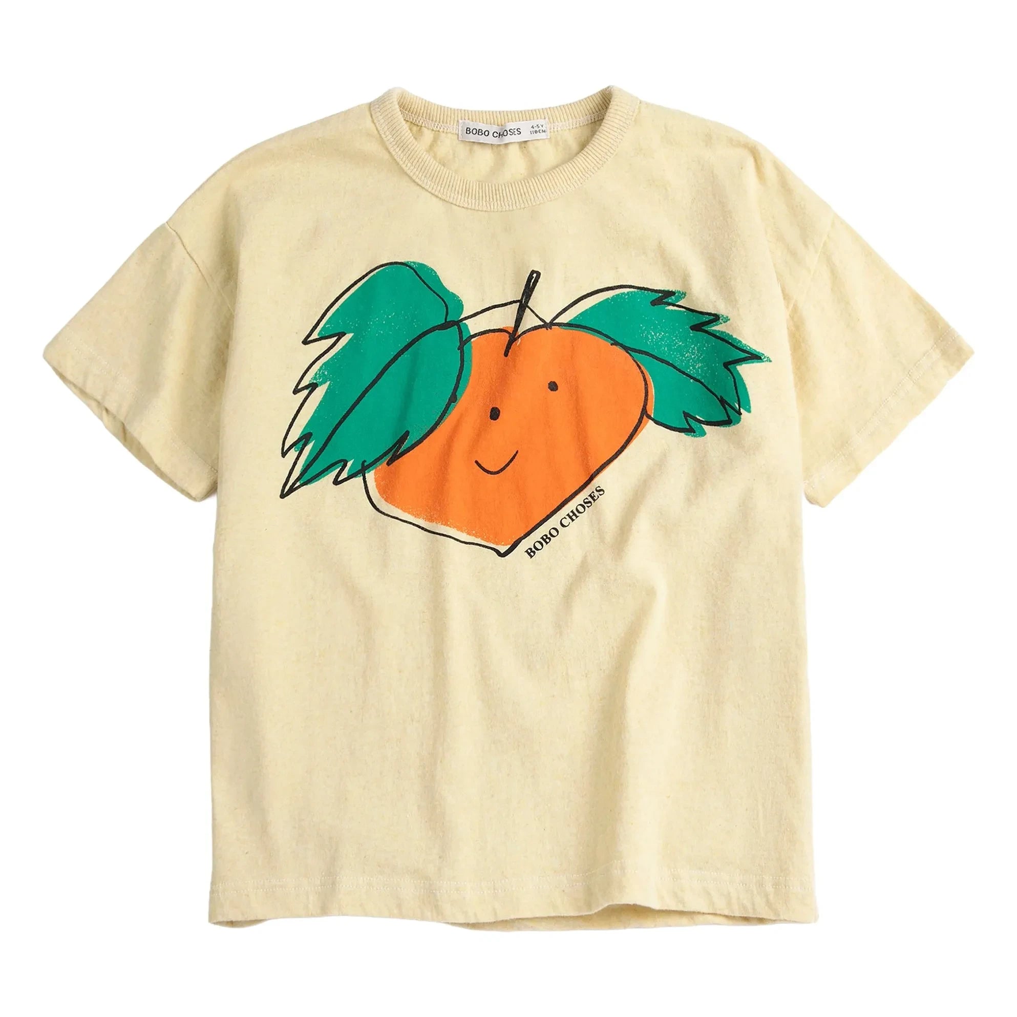 Bobo Choses - Orangefarbenes T-Shirt aus Bio-Baumwolle | Gelb