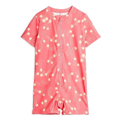 Mini Rodini - Etoiles Badeanzug mit UV-Schutz aus recycelten Fasern | Pink