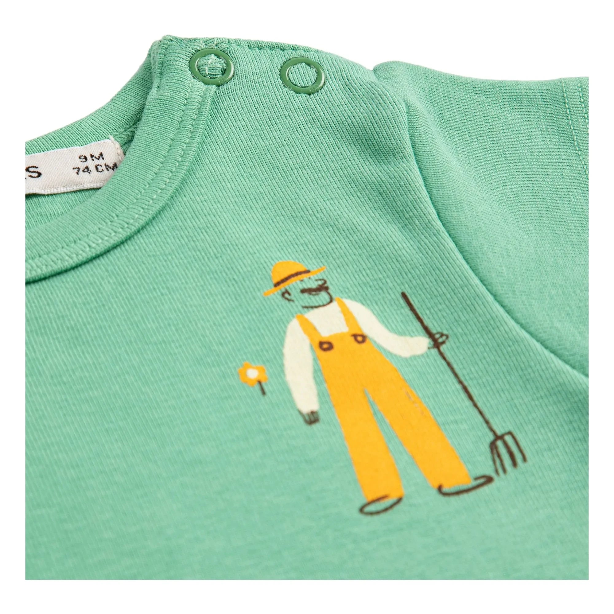 Bobo Choses - Bio-Baumwoll-Body Cow | Grün