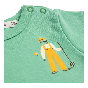 Bobo Choses - Bio-Baumwoll-Body Cow | Grün
