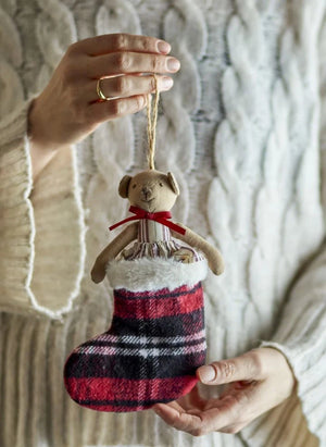 Bloomingville Mini - Bären Weihnachtsschmuck | Rot