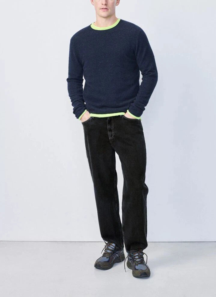 American Vintage - Ducksbay Wolle und Kaschmir Pullover | Dunkelblau