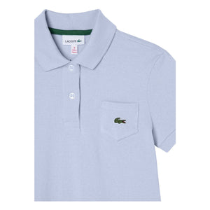 Lacoste – Polokleid aus Bio-Baumwolle | Hellblau