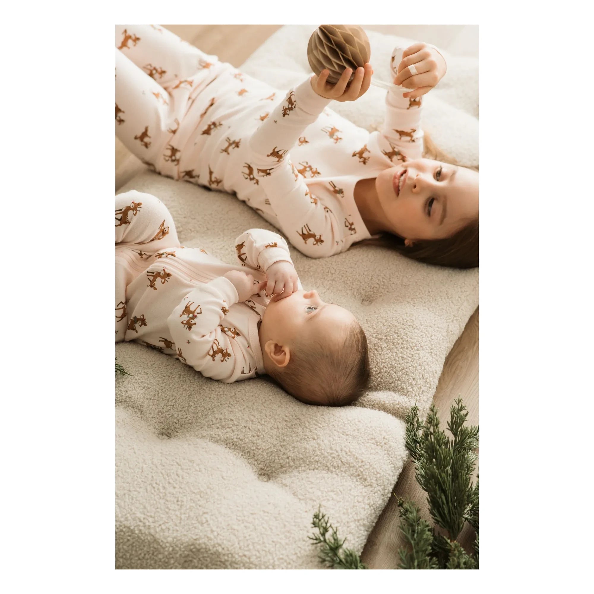 Petit Lem - Strampelpyjama Rennes Bio-Baumwolle | Blassrosa