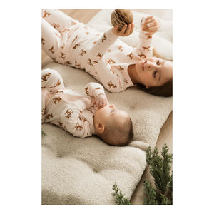 Petit Lem - Strampelpyjama Rennes Bio-Baumwolle | Blassrosa