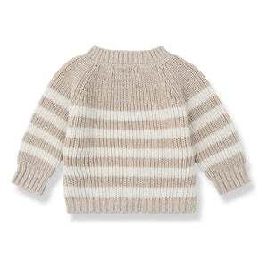 1+ in the family - Xaloc Leinenpullover | Beige