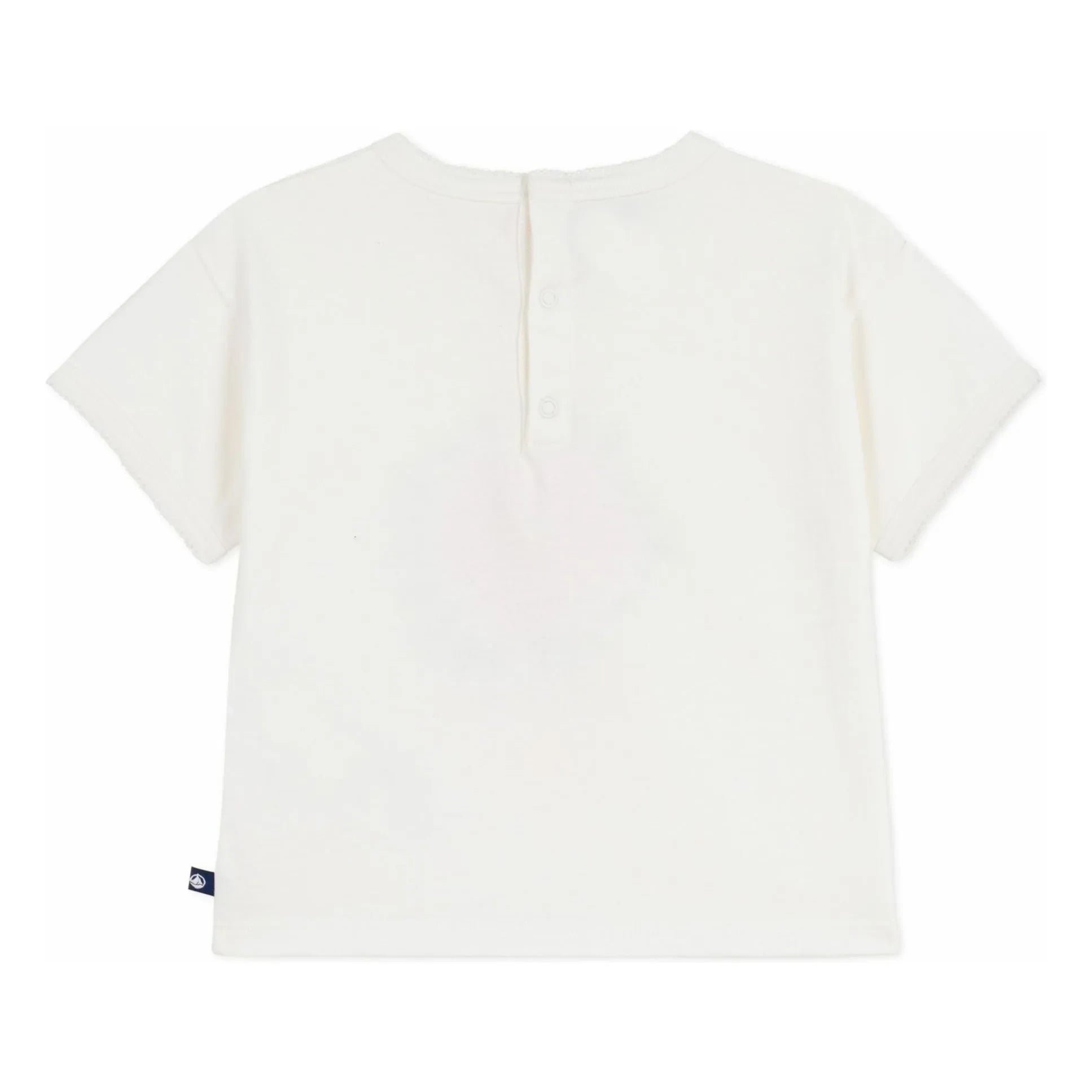 Petit Bateau - T-Shirt aus Bio-Baumwolle Fleur | Weiß