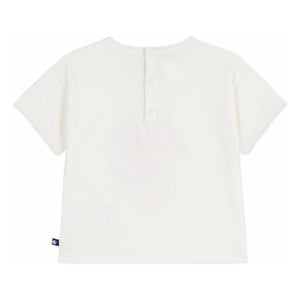 Petit Bateau - T-Shirt aus Bio-Baumwolle Fleur | Weiß