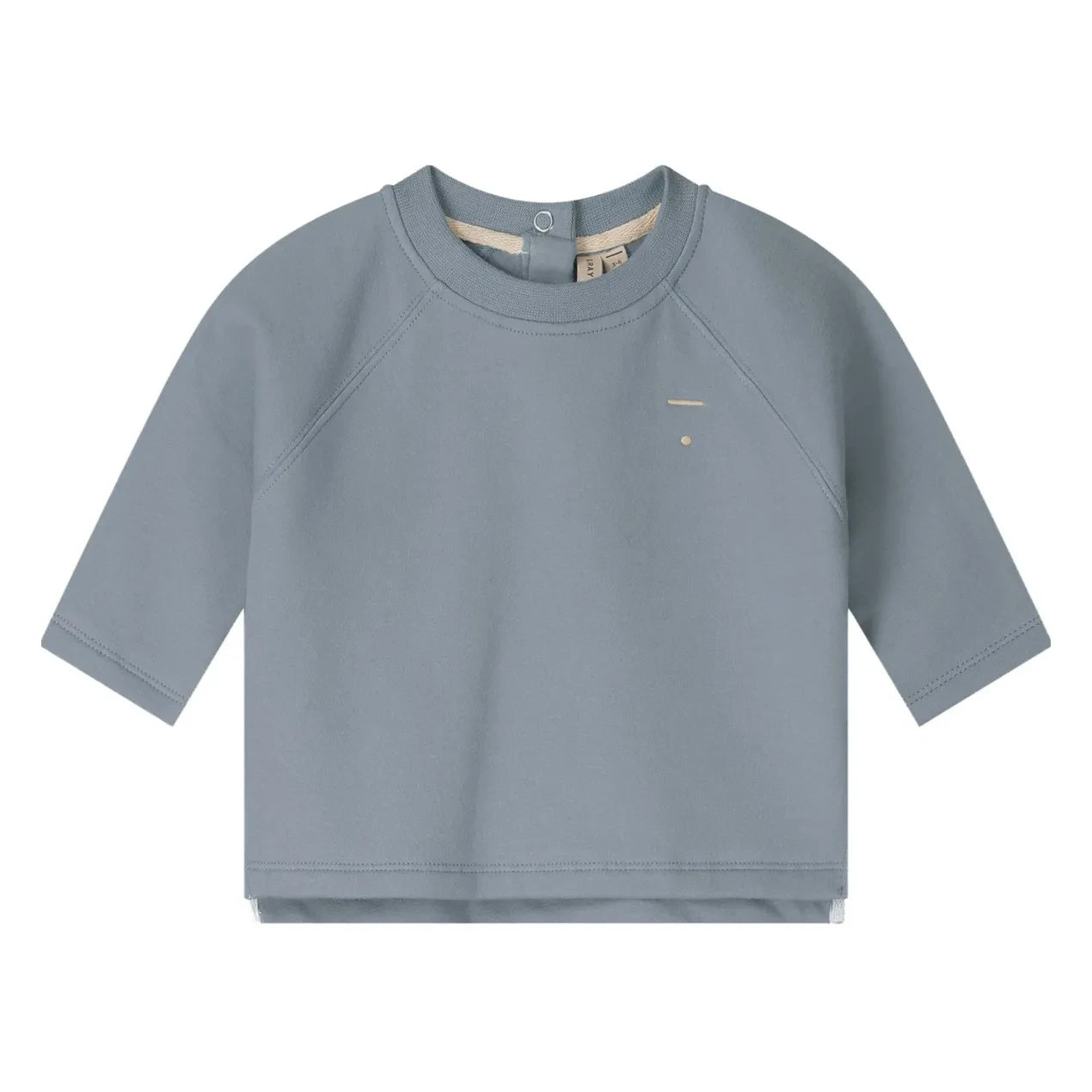 Gray Label - Organik pamuk düz sweatshirt | Gri