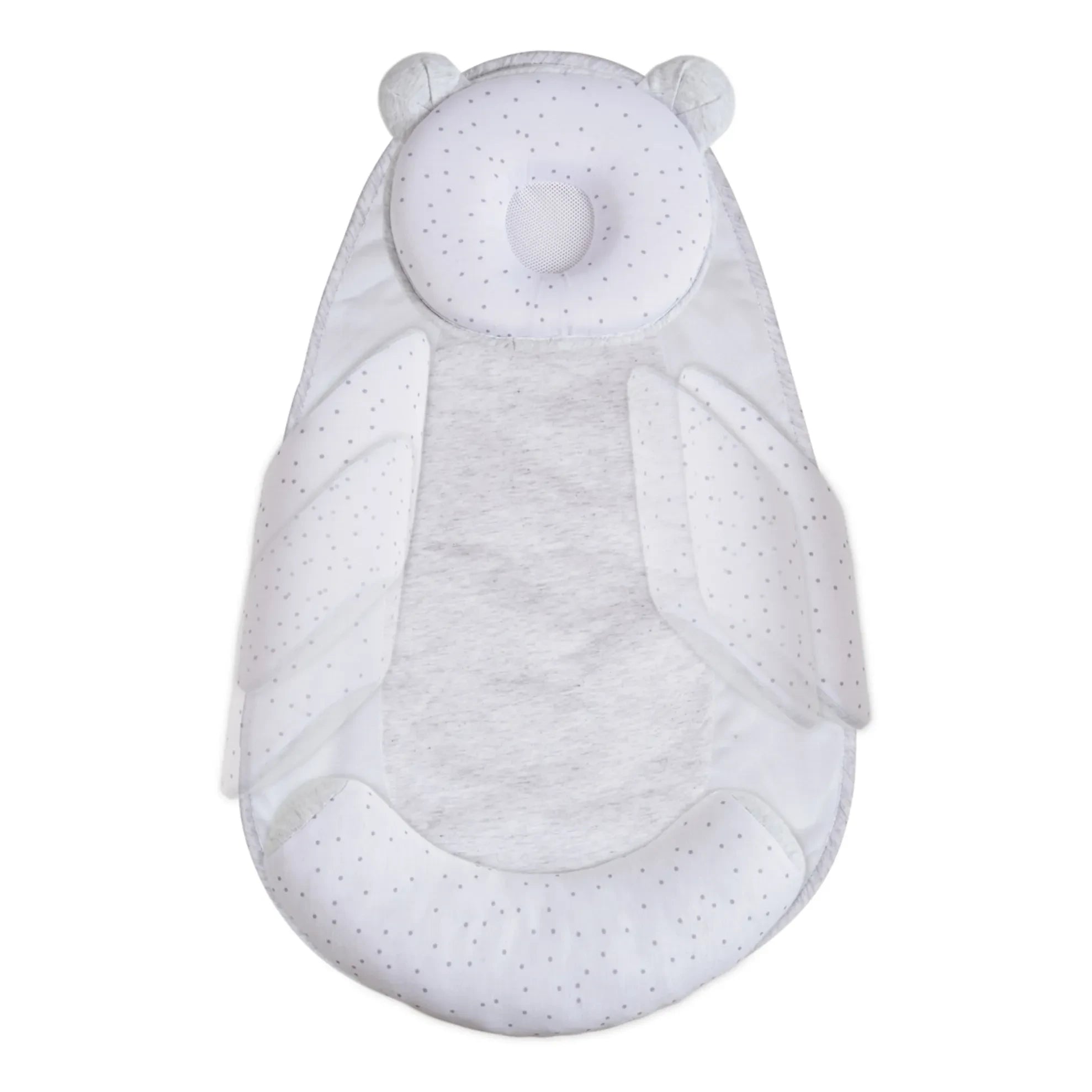 Candide - Panda Pad Premium Baby-Keilkissen | Weiß