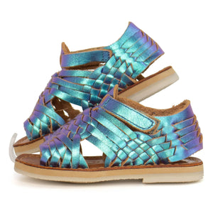 Mapache - Sandalita Mermaid Metallic Sandalen | Türkis