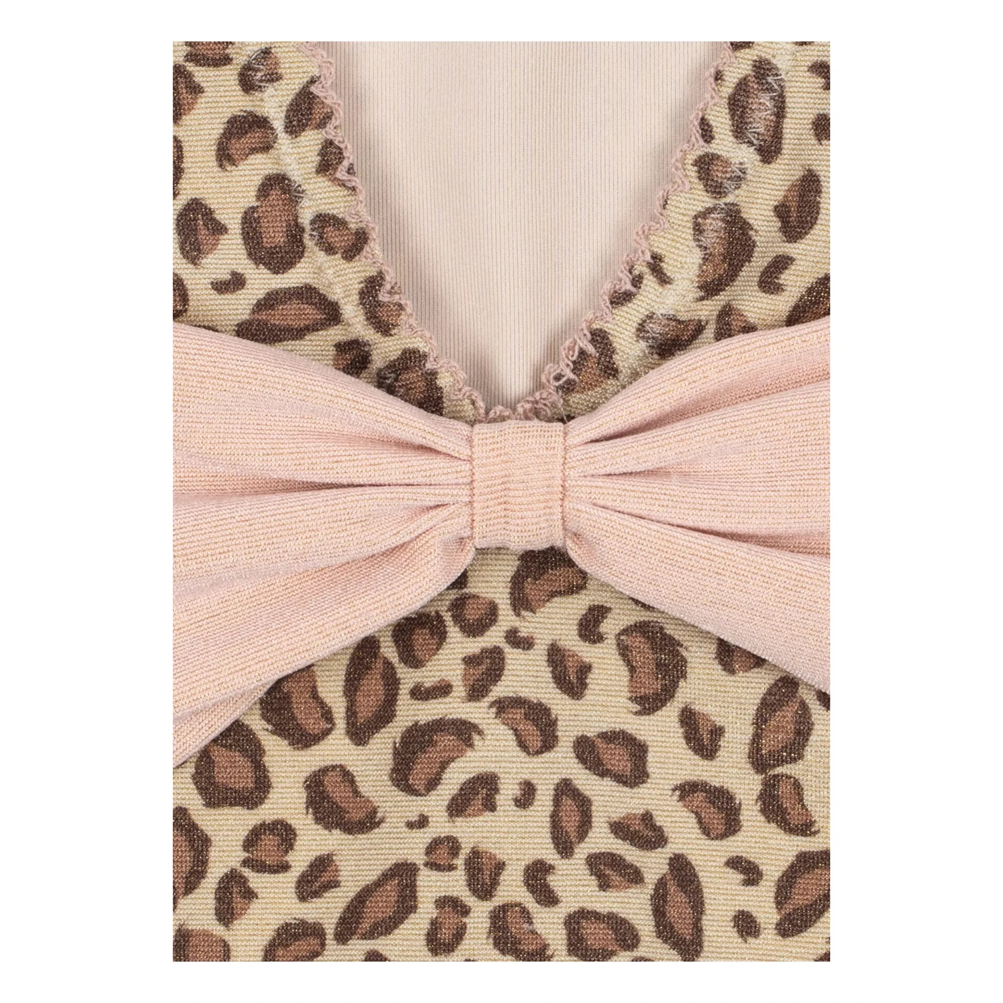 Konges Sløjd - Katzen Leopard Badeanzug recycelte Fasern | Beige