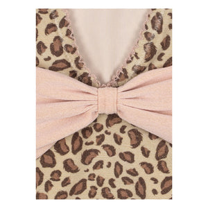 Konges Sløjd - Katzen Leopard Badeanzug recycelte Fasern | Beige