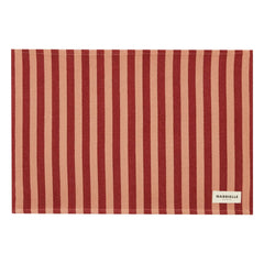 Gabrielle Paris - Garance gestreifter Tischset | Rot