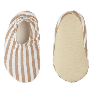 Petit Lem - Anti-UV gestreifte Seersucker-Wasserschuhe recycelte Fasern | Sand