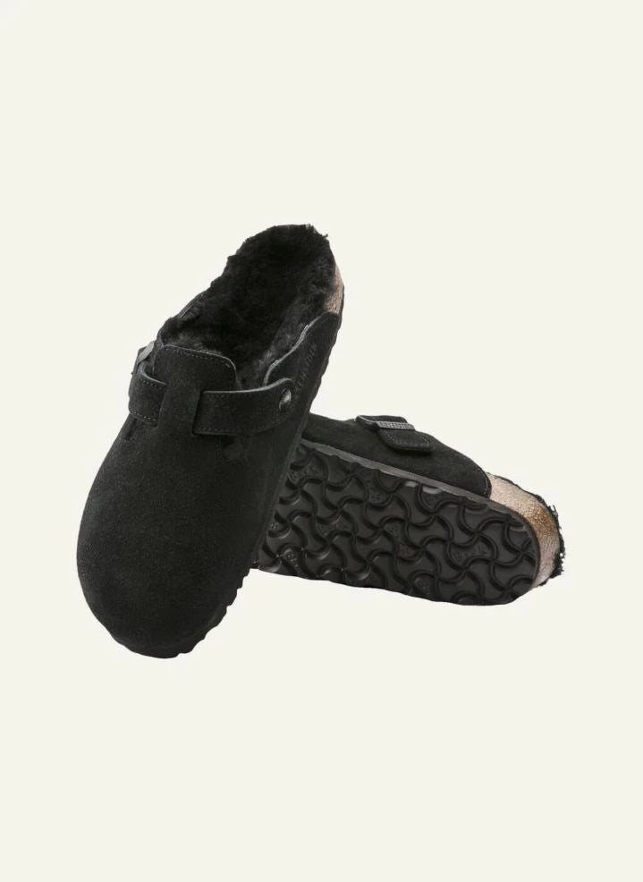 BIRKENSTOCK - Boston Shearling Clogs - Erwachsenen-Kollektion | Schwarz