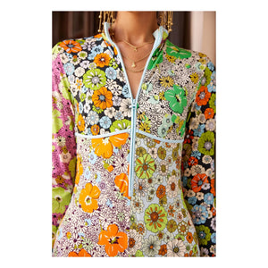 Alémais - Orange Blossom Recycelte Fasern Einteiler Jersey | Hellblau