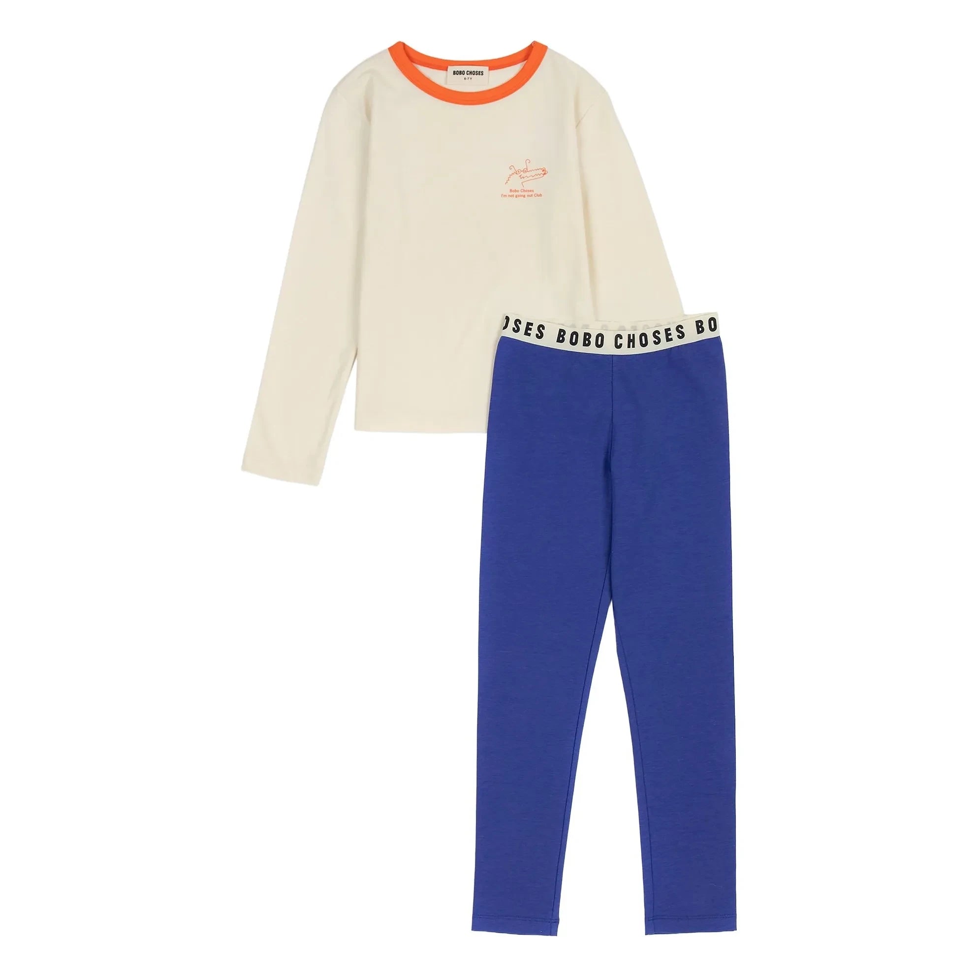 Bobo Choses - Krokodil Modal und Bio-Baumwolle Pyjama | Königsblau