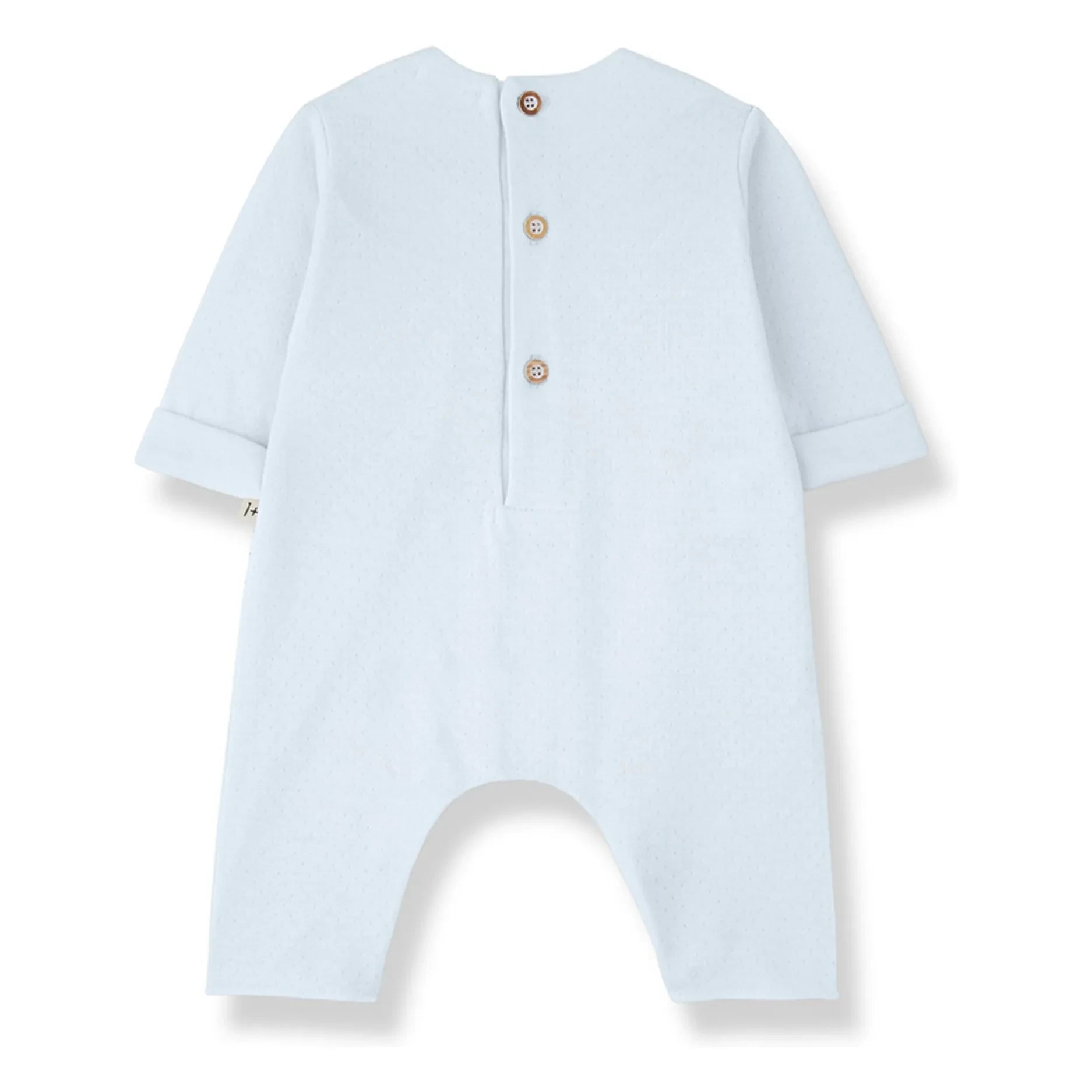 1+ in the family - Pointelle Margot Strampler | Hellblau