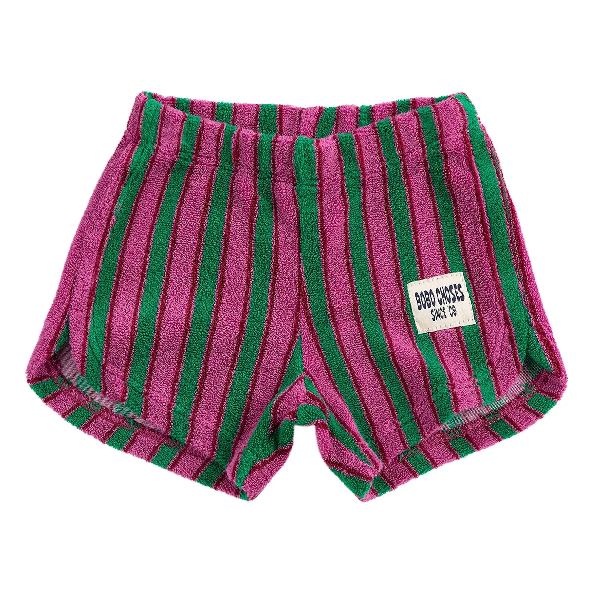 Bobo Choses - Gestreifte Baby-Shorts | Grün