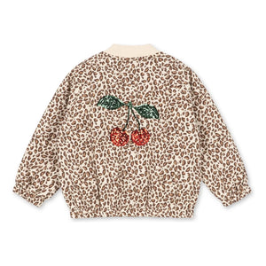 Konges Sløjd - Juno Leopard Pailletten Bomberjacke | Braun