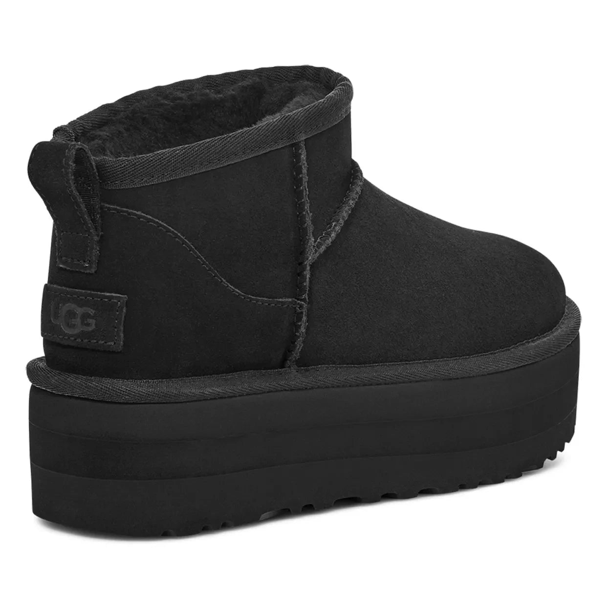 UGG - Classic Mini Lined Plateau-Stiefel | Schwarz