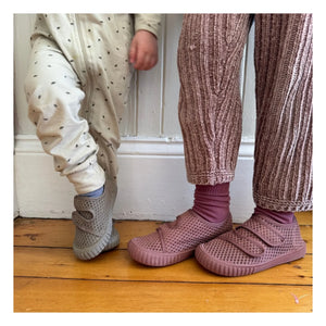 Grech & Co - Scratch Play Turnschuhe aus recycelter Faser | Dusty Pink