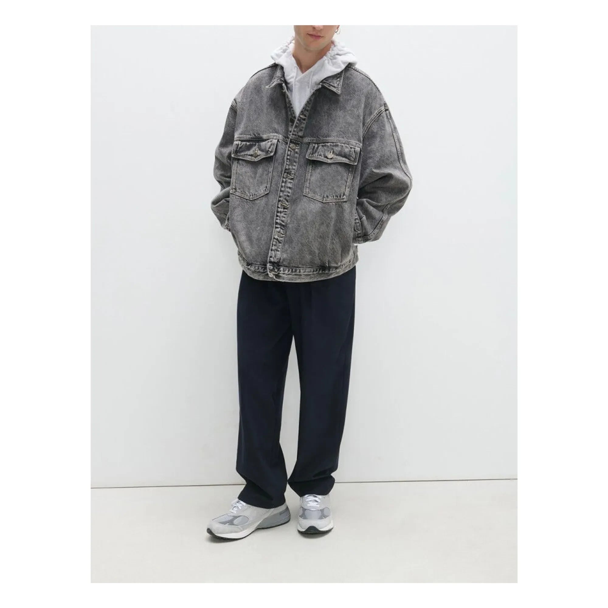 American Vintage - YopDay-B Baumwolljacken | Dunkelmelangegrau