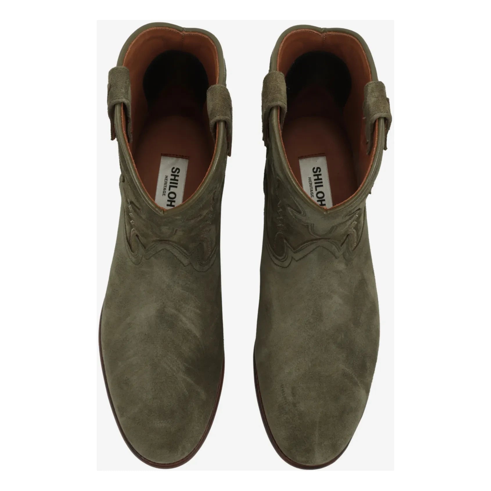 Shiloh Heritage - Overknee-Stiefel aus Wildleder | Khaki