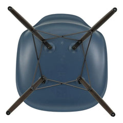 Vitra - DSW Kunststoffstuhl - Ahornfuß - Charles & Ray Eames | Meeresblau