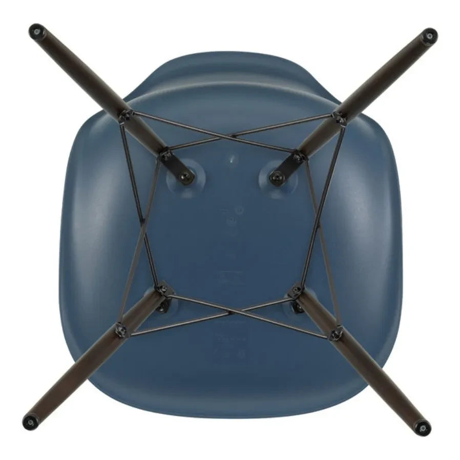 Vitra - DSW Kunststoffstuhl - Ahornfuß - Charles & Ray Eames | Meeresblau