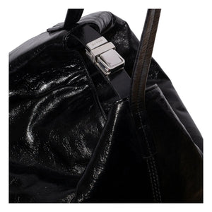 BY FAR – Bea Tasche aus genarbtem Leder | Schwarz