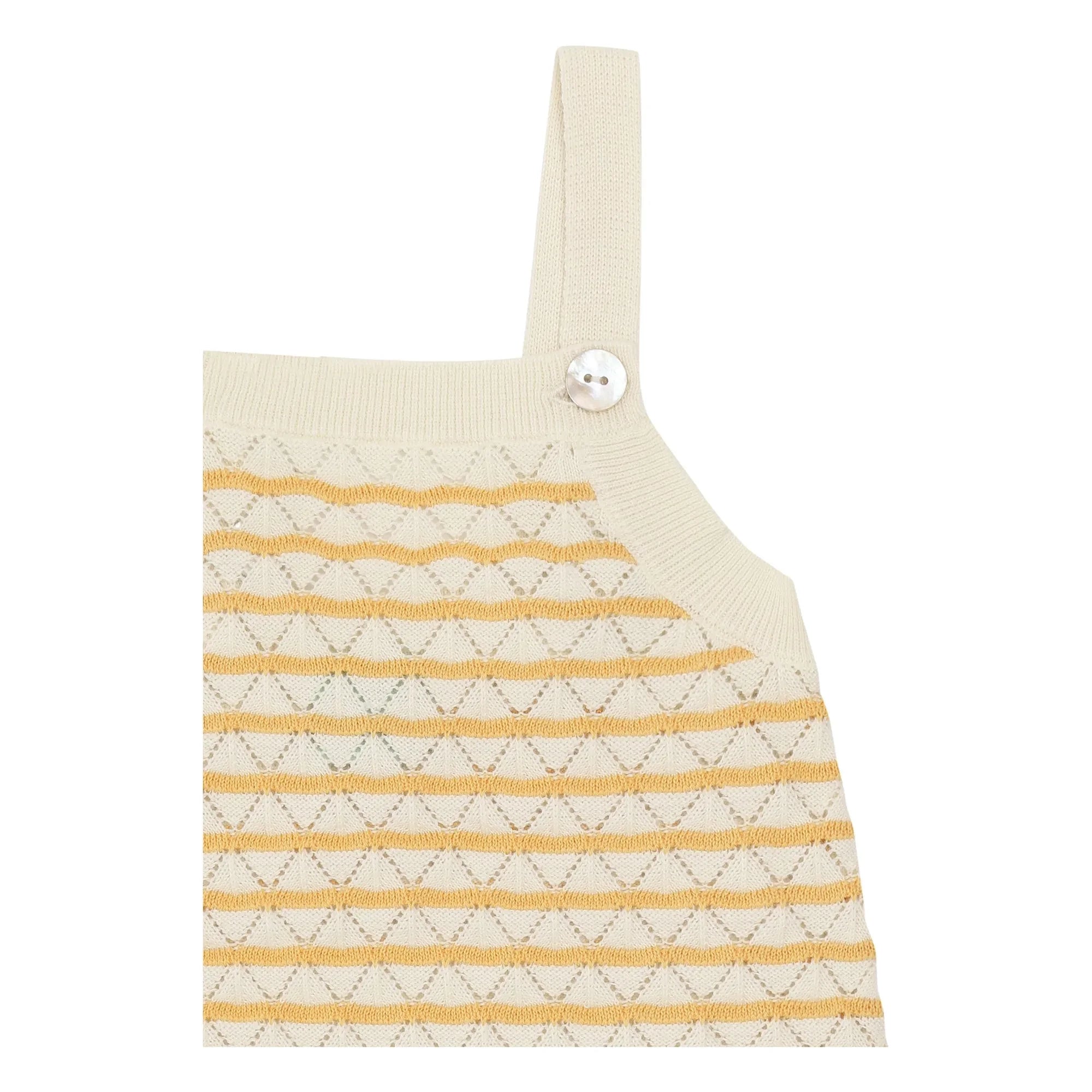 FUB - Bio-Baumwoll-Feinstrick Pointelle Tote Bag | Gelb