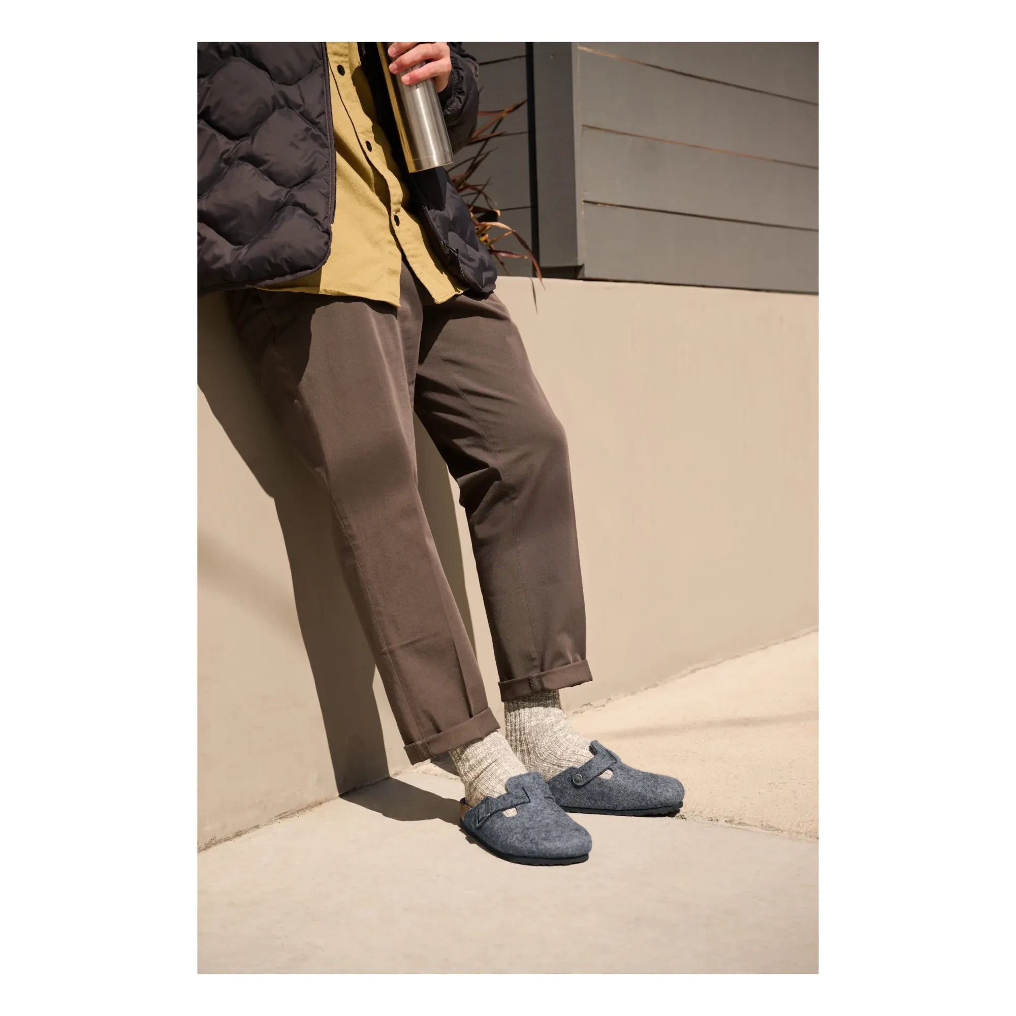 BIRKENSTOCK - Boston Schuhe Standardweite - Erwachsenenkollektion | Anthrazit