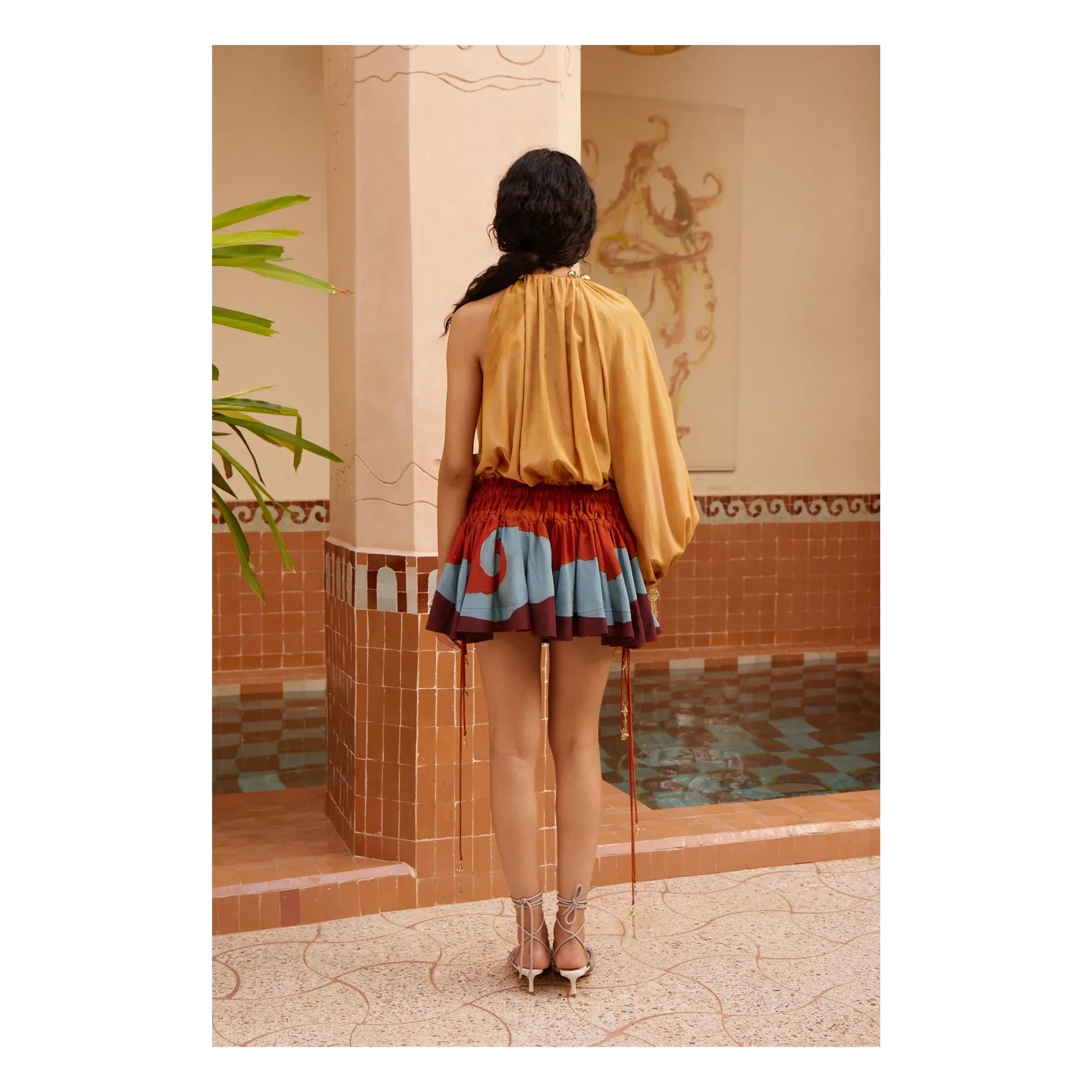 Alémais - Wüsten-Seidenkleid | Senf