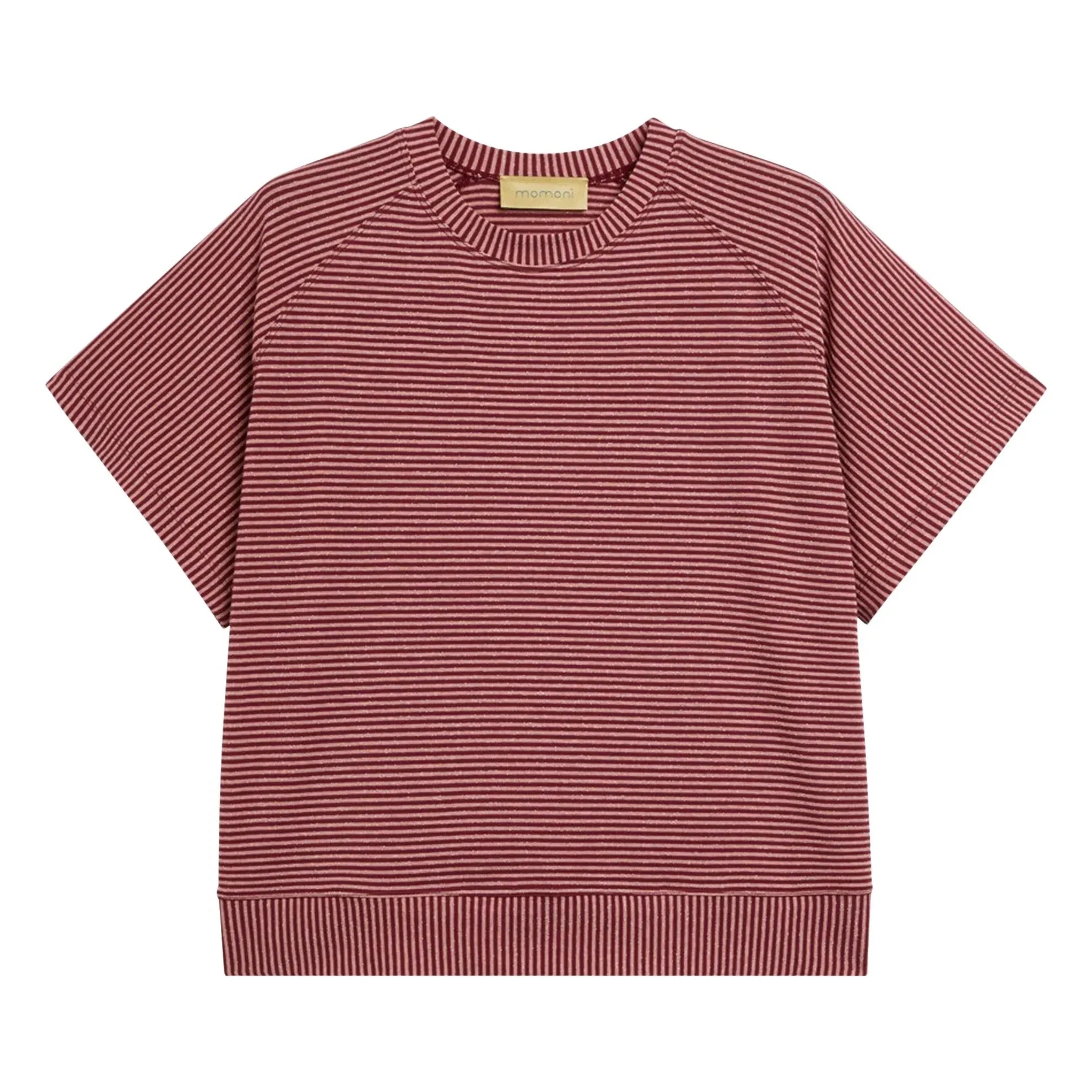 Momoni - Nashoba Gestreiftes T-Shirt | Rot