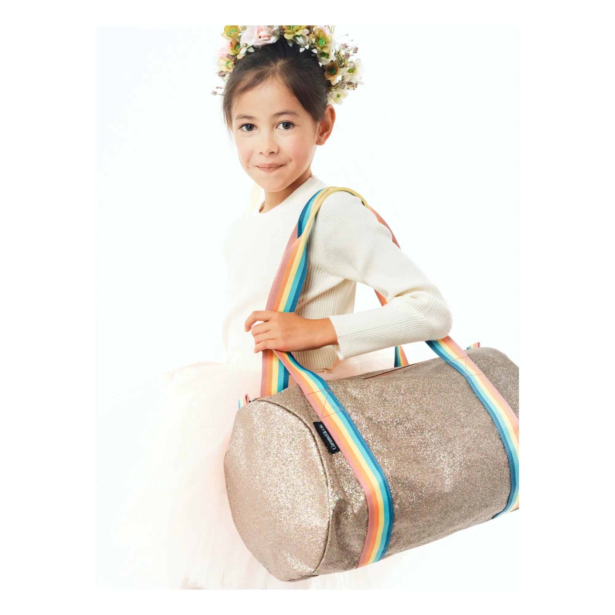 Caramel & Cie - Glitzer Weekend Tasche | Kupferrot