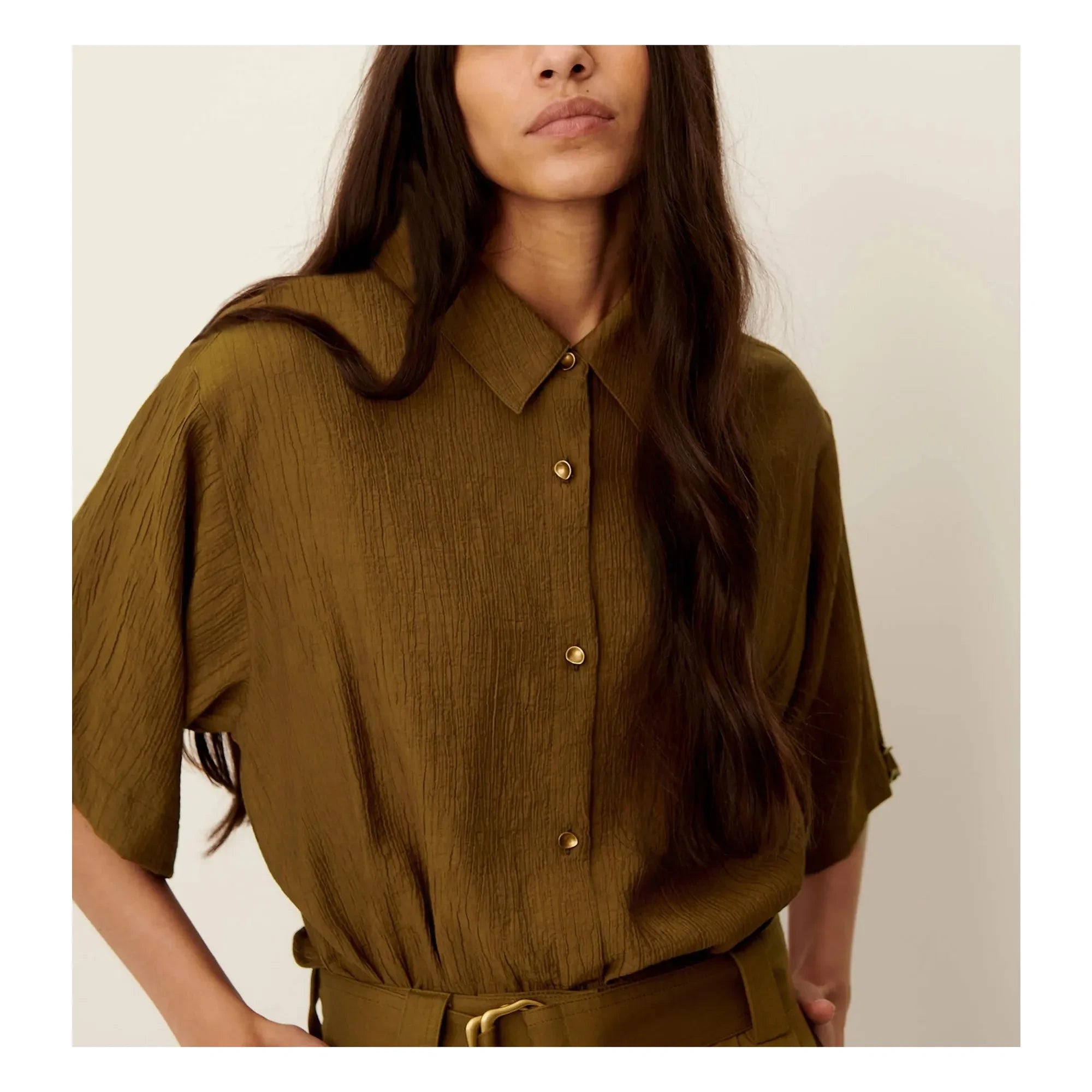 Sessùn - Bluse Kalya | Khaki