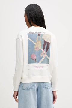 Marc O'Polo kadın pamuklu oversize sweatshirt