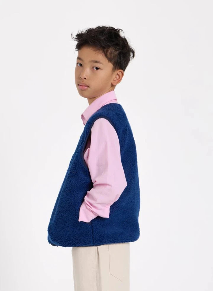 Finger in the nose - Peasy Sherpa ärmellose Jacke | Königsblau
