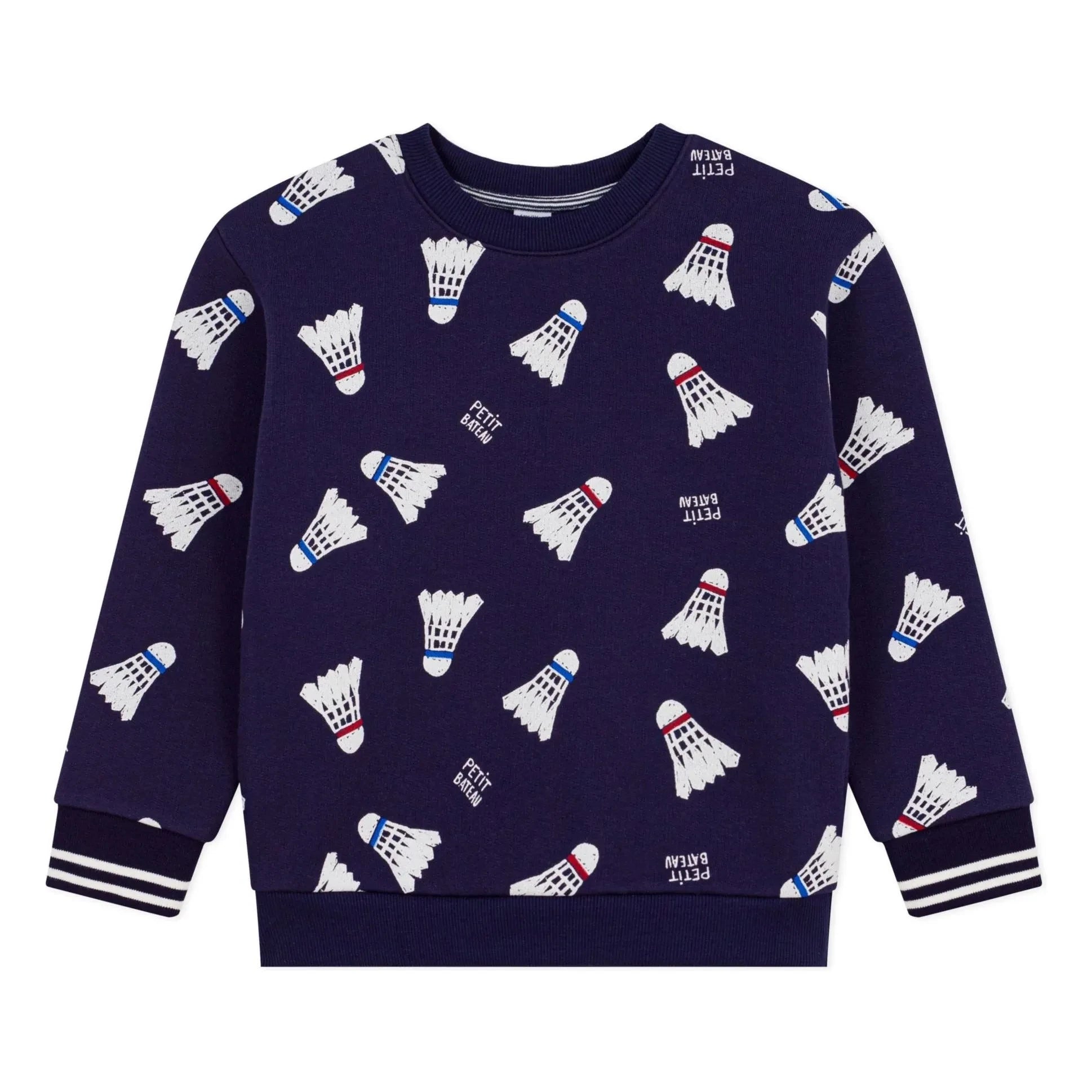 Petit Bateau – Badminton Fleece-Sweatshirt | Nachtblau