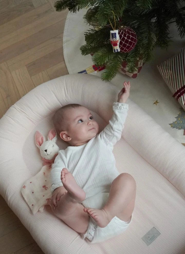 Cam Cam - Klassische Streifen Babykissen | Rosa