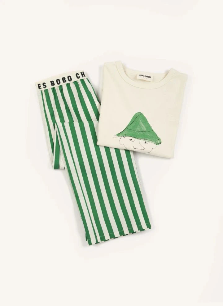 Bobo Choses - Bobo Choses Set aus Bio-Baumwoll-T-Shirt und -Hose | Grün