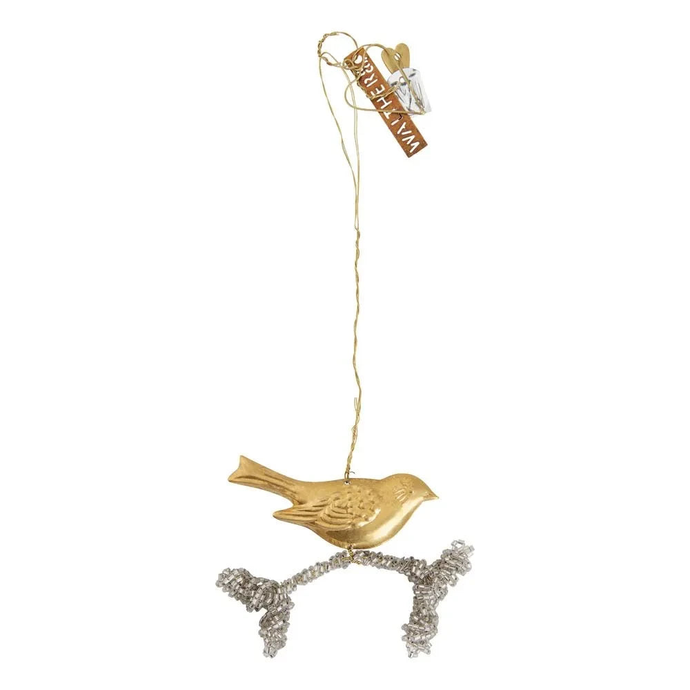 Walther & Co – Hängender goldener Vogel 3,5 cm an der Marke