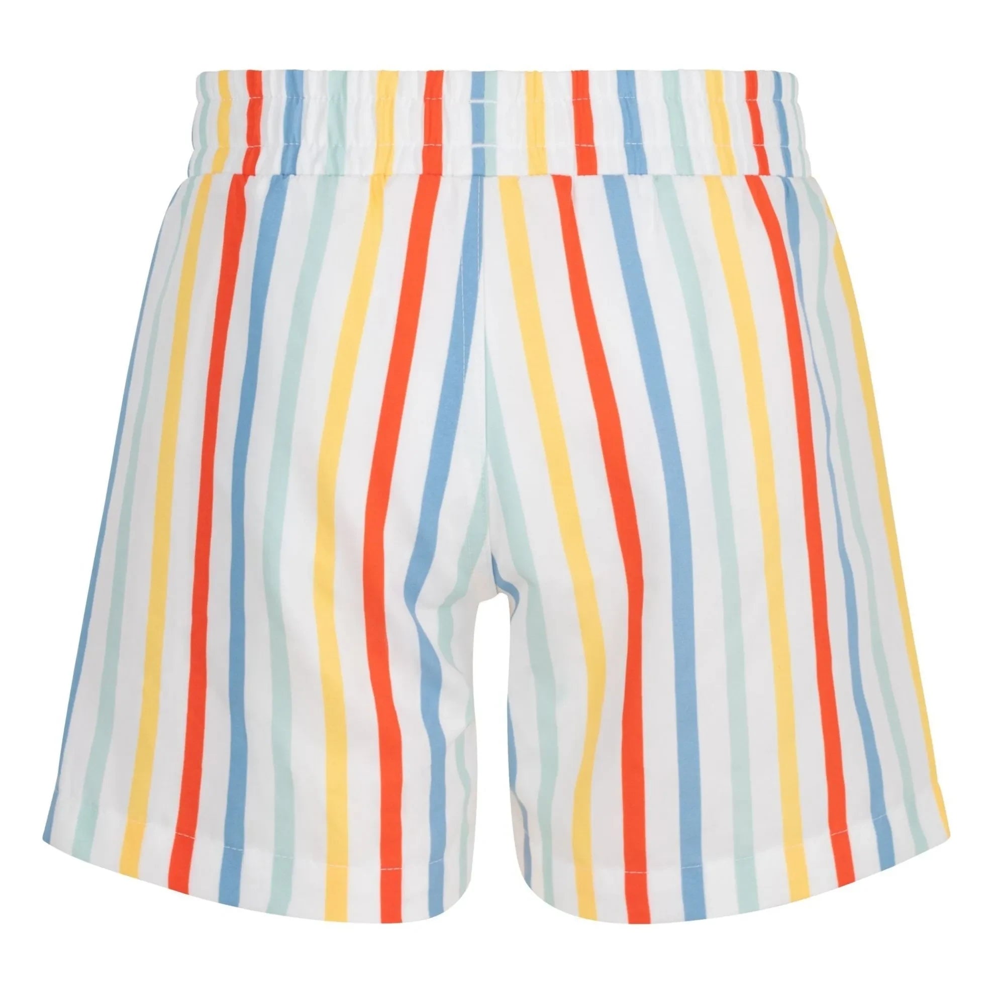 Petit Bateau - Gestreifte Badeshorts aus recycelten Fasern | Gelb