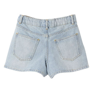 Fabula - Kurzer Rock aus Hellblauem Denim