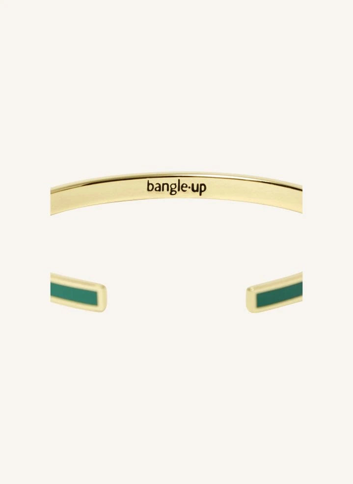Bangle Up - Smaragdgrünes Armband